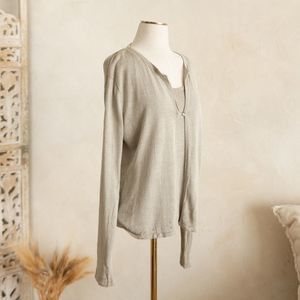 Women’s Uniform John Paul Richard Silk‎ Blend Cardigan Blouse size L